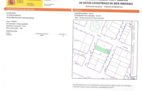 Se ofrece solar urbano en Riba-roja a cambio de obra